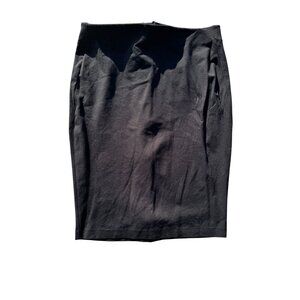 Lane Bryant Womens Black Pencil Skirt Size 18 With Back Zipper Detail